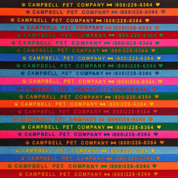 #104-6-O 6-ft. Personalized Leashes with O-Ring (9/16" x 6')