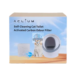 Aclium Activated Carbon Odor Filter for Self-Cleaning Cat Toilet CTR-01B (6 pieces)