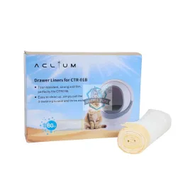 Aclium Drawer Liners for Self-Cleaning Cat Toilet CTR-01B (80 pieces)