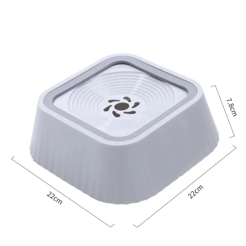 Anti-Spill Pet Water Fountain with Slow Drinking Feature and Removable Filter