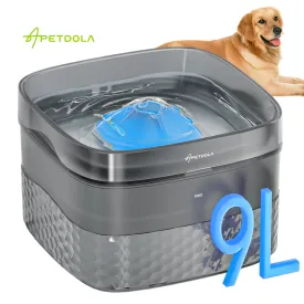 APETDOLA Large Capacity Pet Water Fountain - Ultra-Quiet Pump, Ideal for Multi-Pet Households