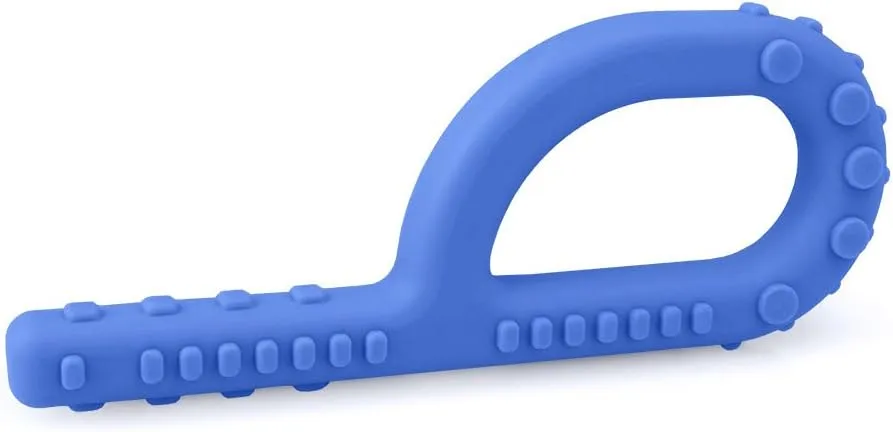 ARK Textured Grabber XXT Super Tough Sensory P Chew for Kids and Adults - Oral Motor Chewy Tool for Sensory Processing, Biting Chewing Therapy, Autism, Special Needs, or Any Need to Chew - Royal Blue