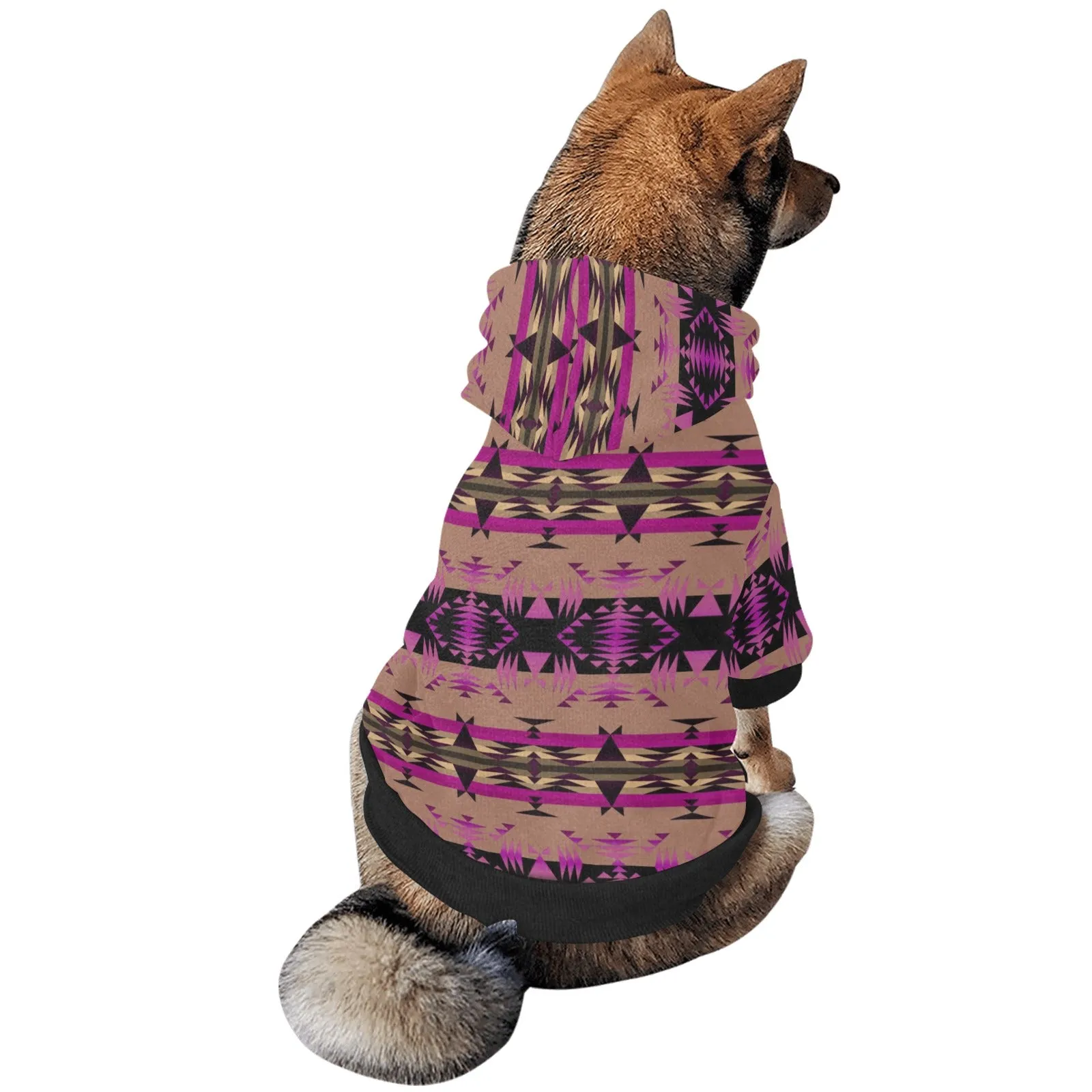 Between the Mountains Berry Pet Dog Hoodie