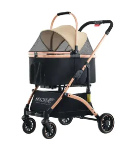 BNDC 301 Pram & Stroller For Dogs & Cats (Khaki)