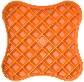 Boredom Busters Orange Slow Feeder Bowl – Anti-Gulping Dog Feeder