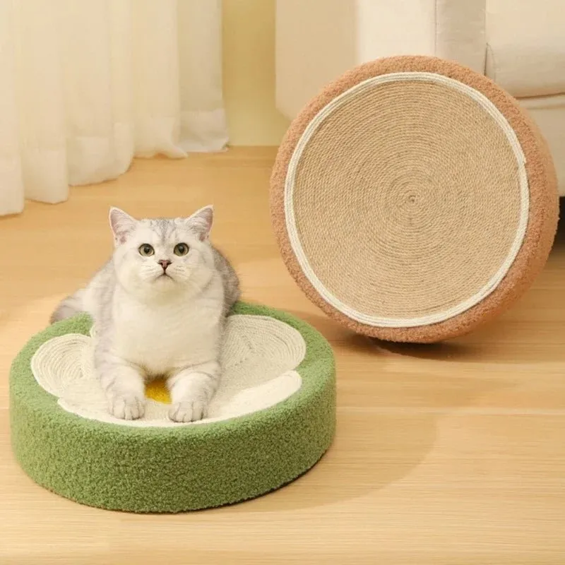 Cat Scratcher & Bed – 2-in-1  Adorable Shaped Scratch Pad for Cats, Protects Paws & Provides Cozy Comfort for Kittens