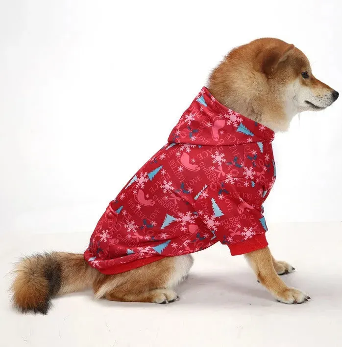 Christmas Plaid Hoodie for Dogs – Warm Hooded Pet Clothing