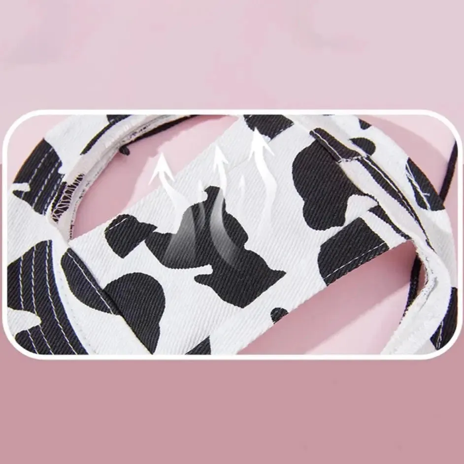 Cow Print Dog Hat