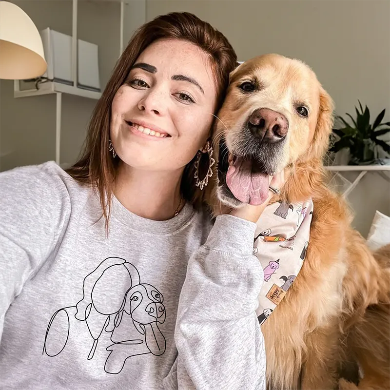 Custom Embroidered Sweatshirt Embroidered Hoodie Gifts For Pet