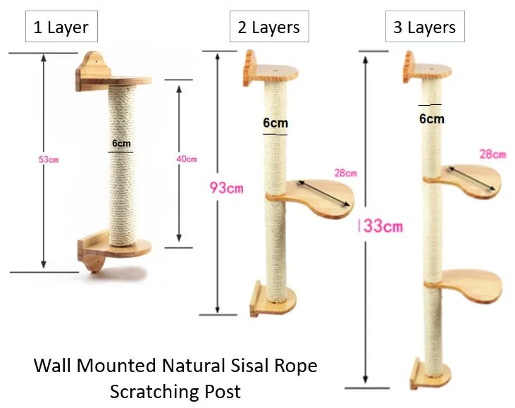 Customized wall mounted cat tree Cat Furniture On Walls Solid wood Cat Bridge wall-mounted Cat furniture