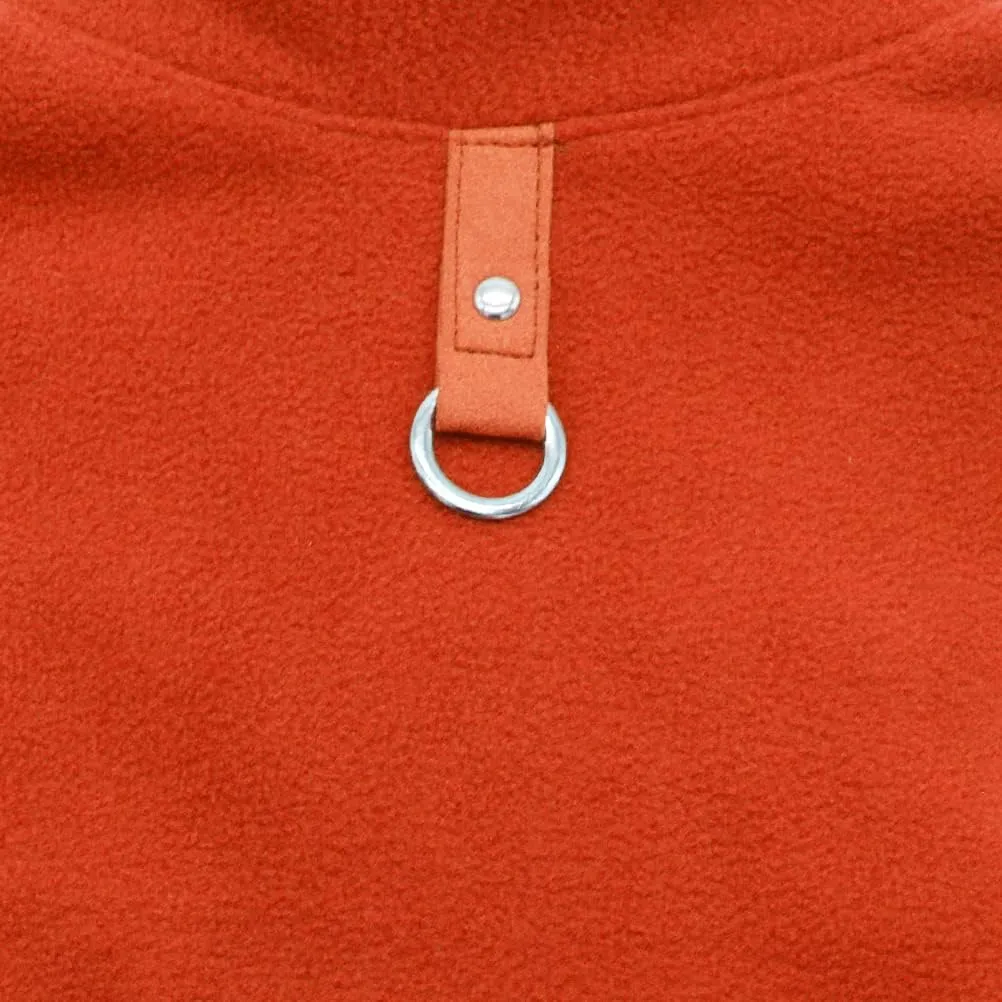 Dog Fleece Vest Soft Winter Jacket Sweater with D-Ring Leash Cold Weather Coat Hoodie for Small Medium Large Dogs Red X-Large
