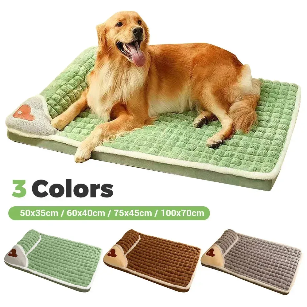 Dog Mat Dog Bed Luxury Sofa for Small Medium Large Dogs Plaid Bed for Cats Dogs Fluff Sleeping Removable Washable Pet Beds