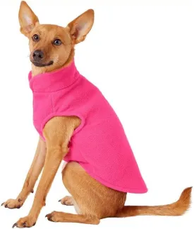 DroolingDog Puppy Dog Cat Lightweight Fleece Sweater Warm Dog Fleece Vest Shirt for Small Dogs, Medium, Rose