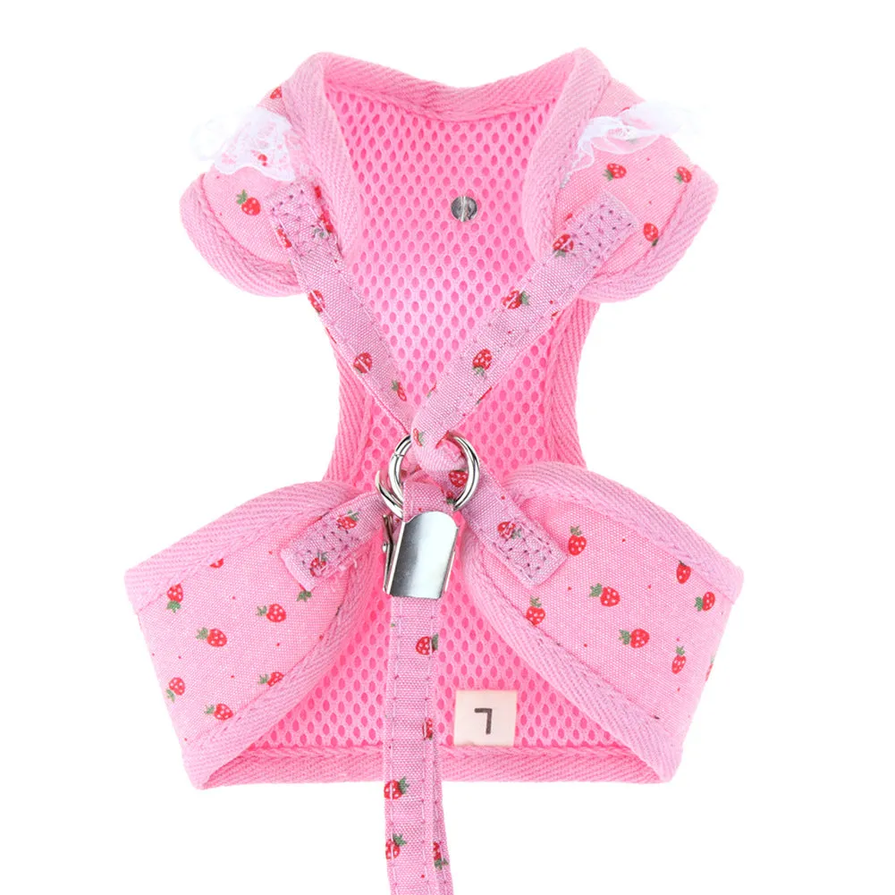 Easy Walk Dog Harness | Pet Strawberry Chest Rope