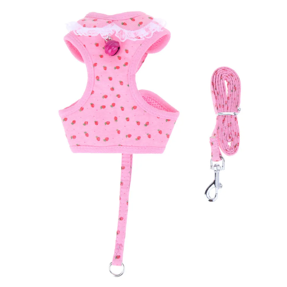 Easy Walk Dog Harness | Pet Strawberry Chest Rope