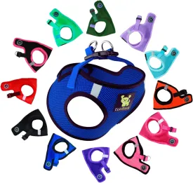 EcoBark Step in Dog Harness Reflective Soft Ultra Padded Mesh Dog Harnesses for XXS, XS, Small, and Medium Dogs Eco-Friendly Comfort Secure Halter No Pull Adjustable Pet Vest (XXXS, Royal Blue)