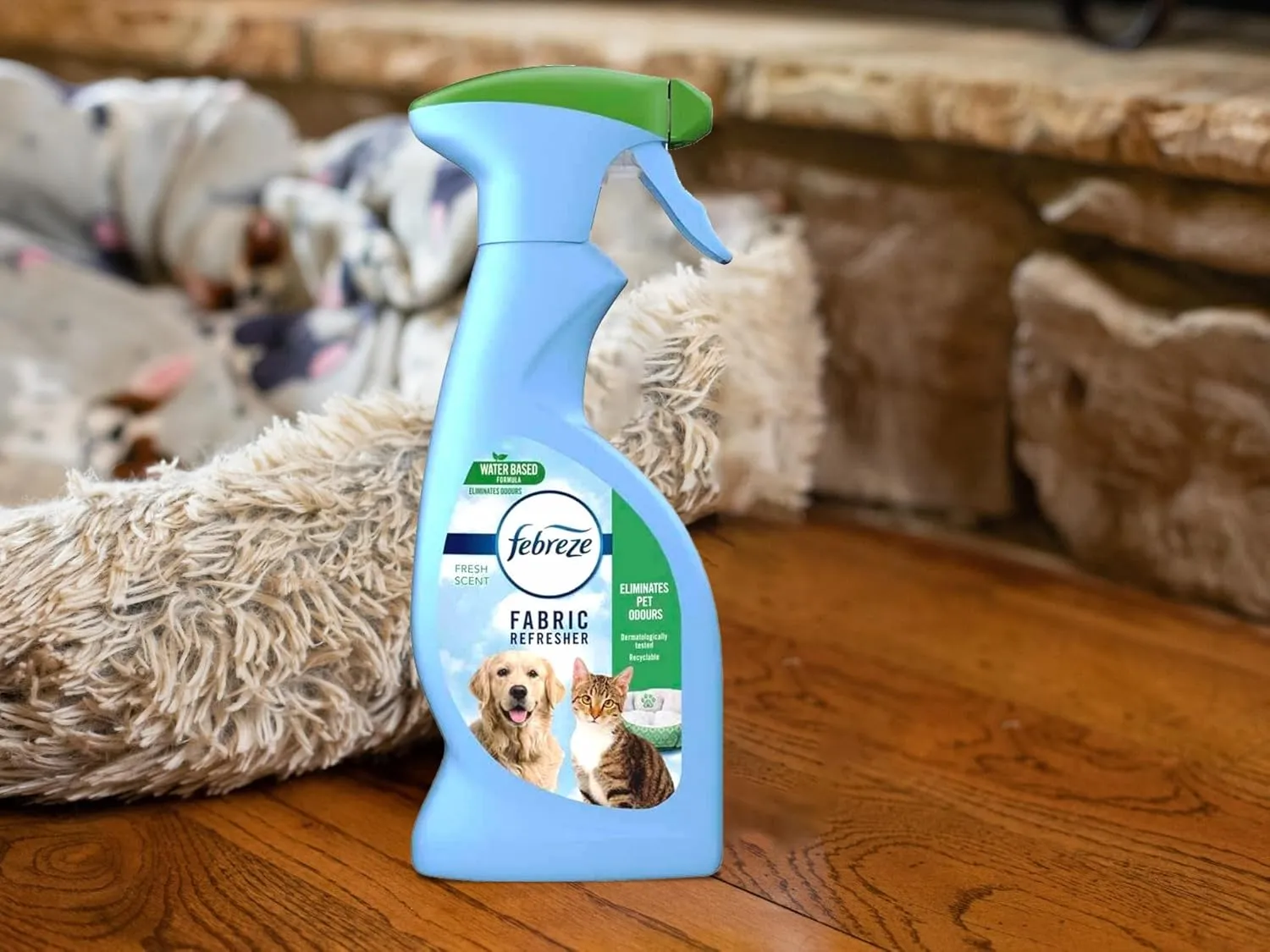 Febreze Fabric Refresher Pet Odor Eliminator, Pet-Safe Air Freshener and Deodorizing Spray, Fresh Scent, 12.6 oz (Pack of 2)