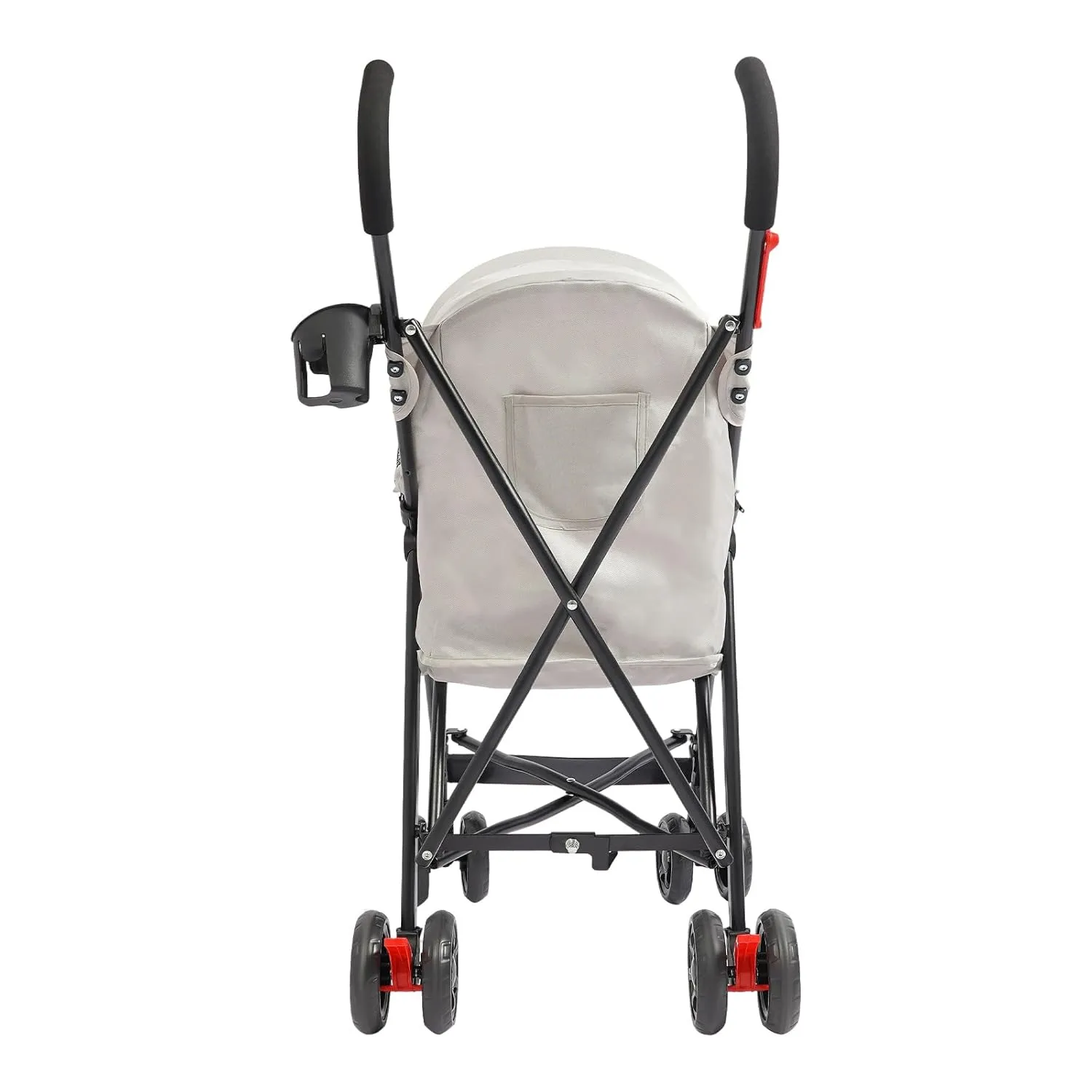 Foldable Pet Stroller for Medium/Small Dogs Cats, Portable Compact Pet Stroller with Breathable Mesh and Handlebars Pet Travel Stroller with 4 Wheels Load Up to 22lbs Gray
