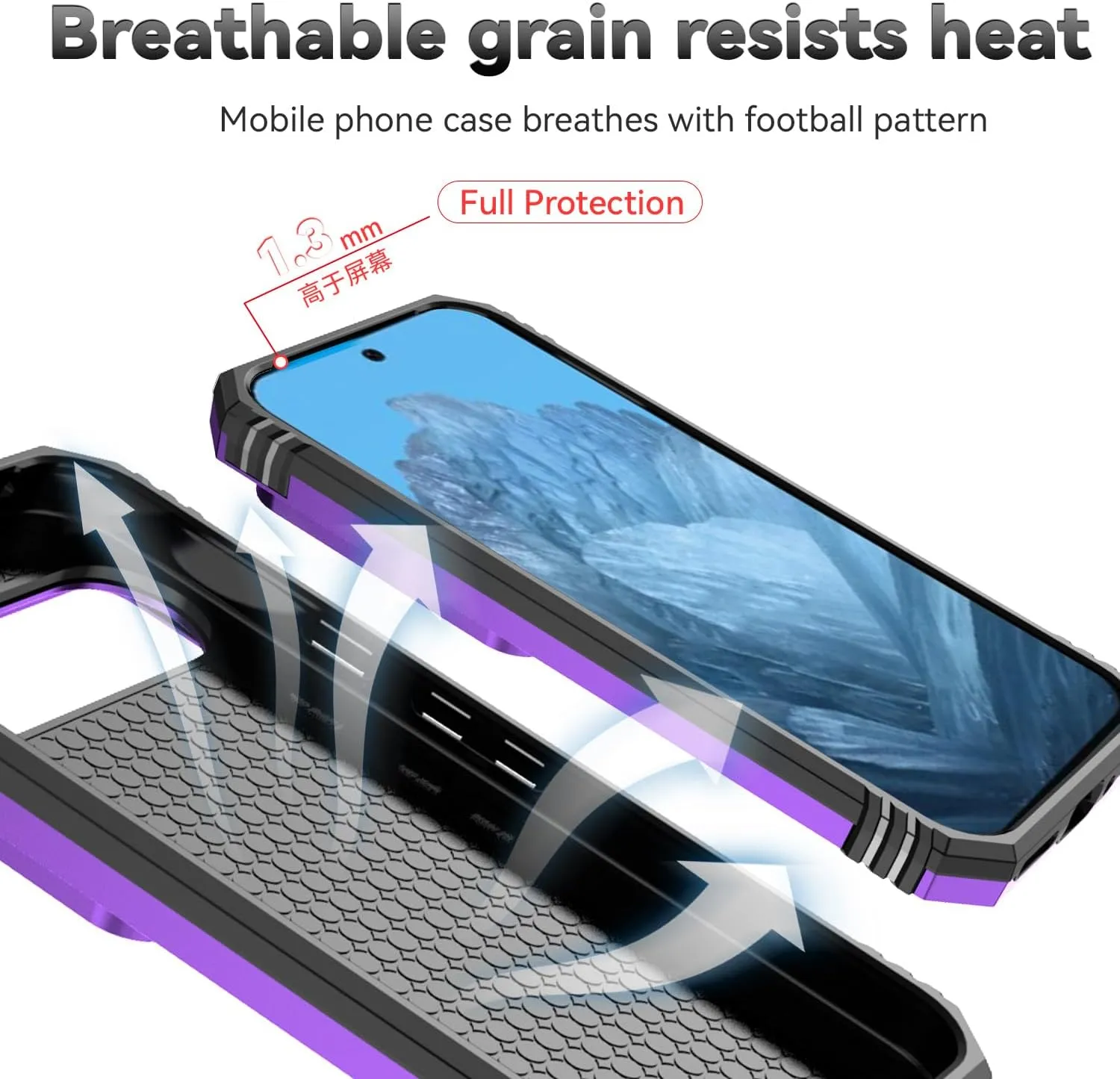 for Google Pixel 9 / Pixel 9 Pro Case with Camera Lens Cover Screen Protector, Dual Layer Military-Grade Drop Tested Magnetic Ring Holder Kickstand Protective Phone Case for Pixel 9/9 Pro (Purple)