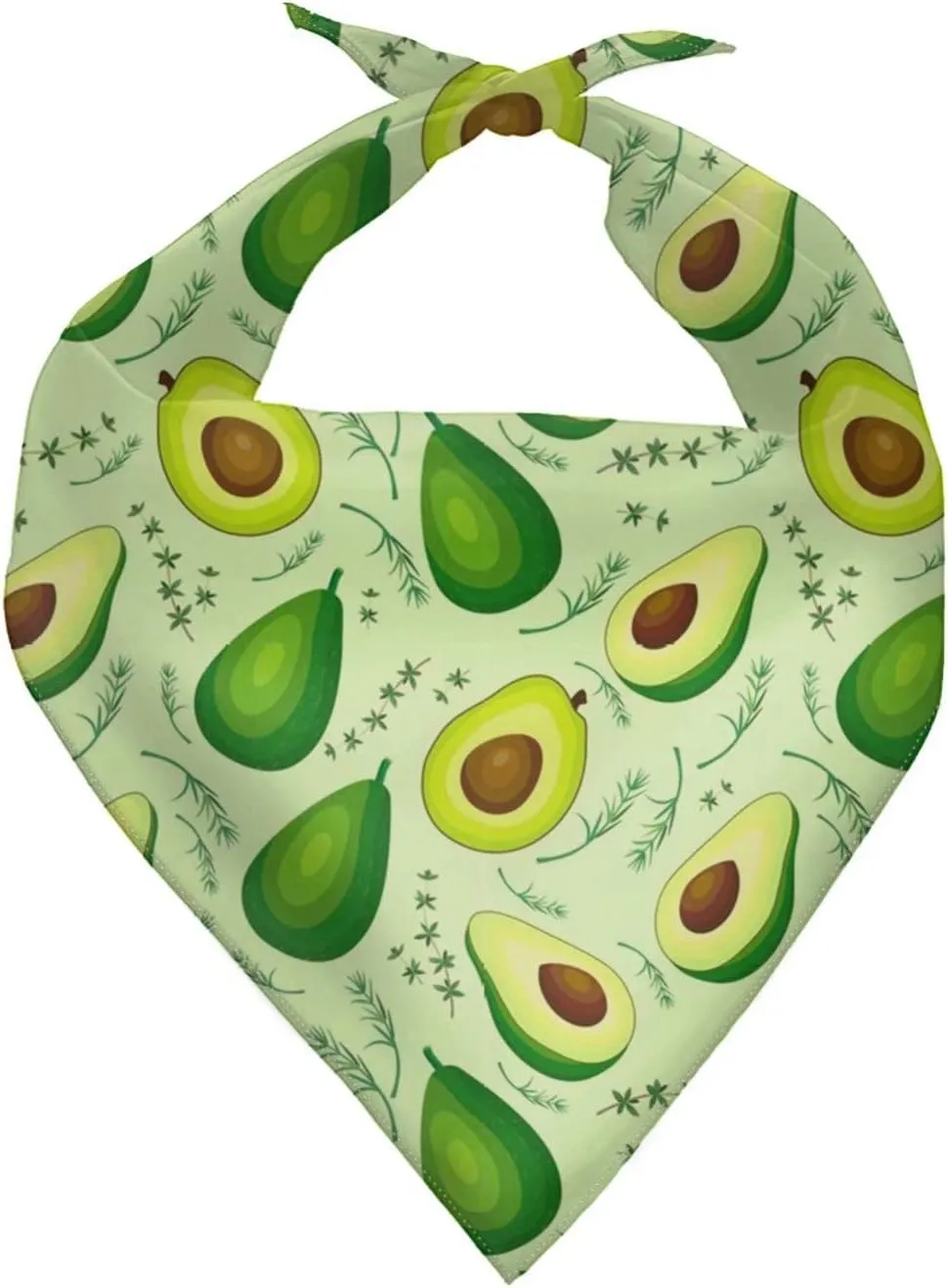 Forchrinse Avocado Pattern Dog Cat Bandana Triangle Pet Scarf Adjustable Kerchief Pet Bib Pet Costume Accessories Decoration for Puppy Dog