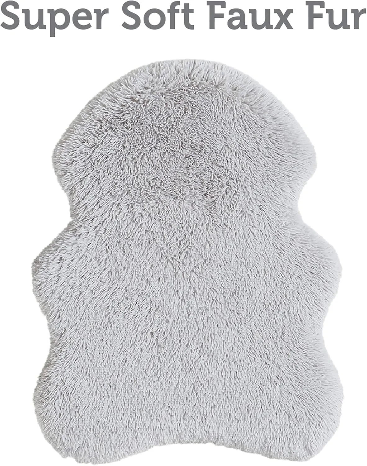 Friends Forever Faux Fur Pet Bed, Soft Shaggy Rug Mat for Dogs with Orthopedic Foam, Low Profile Dog Bed, Machine Washable Removable Cover, Non-Slip Bottom, Nala, 40x30