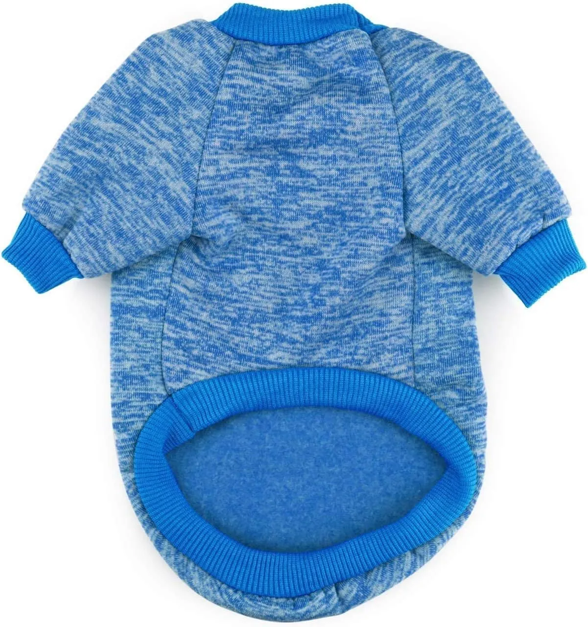 Idepet Pet Dog Classic Knitwear Sweater,Soft Fleece Coat for Small,Medium,Large Dog,Warm Pet Dog Cat Clothes,Soft Puppy Customes (XL, Blue)