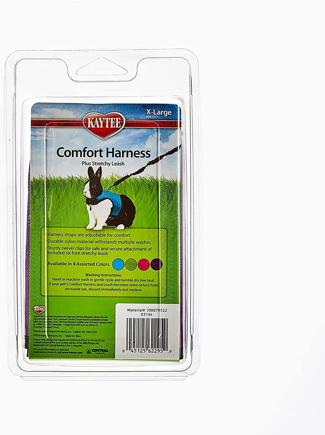Kaytee Comfort Harness & Stretchy Leash Assorted - Extra Large