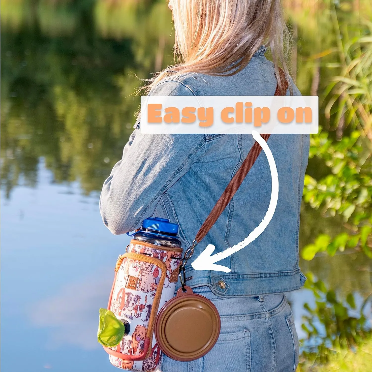 Made Easy Kit Portable Collapsible Dog Bowl for Water or Food Great Pet Travel Bowl in Multiple Sizes (Standard - 12oz, Brown)