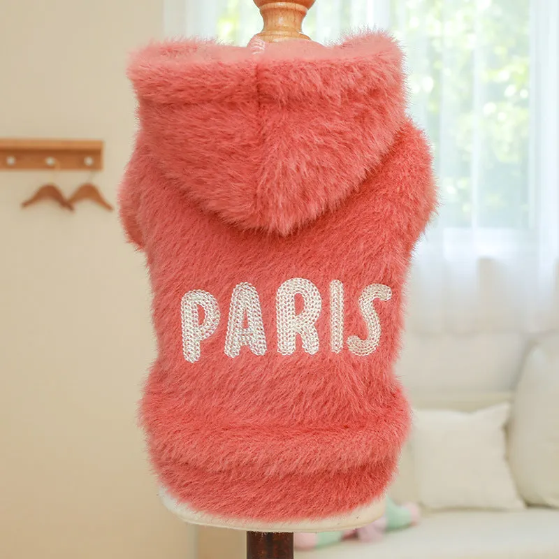 Paris Printed Dog Cat Hoodie