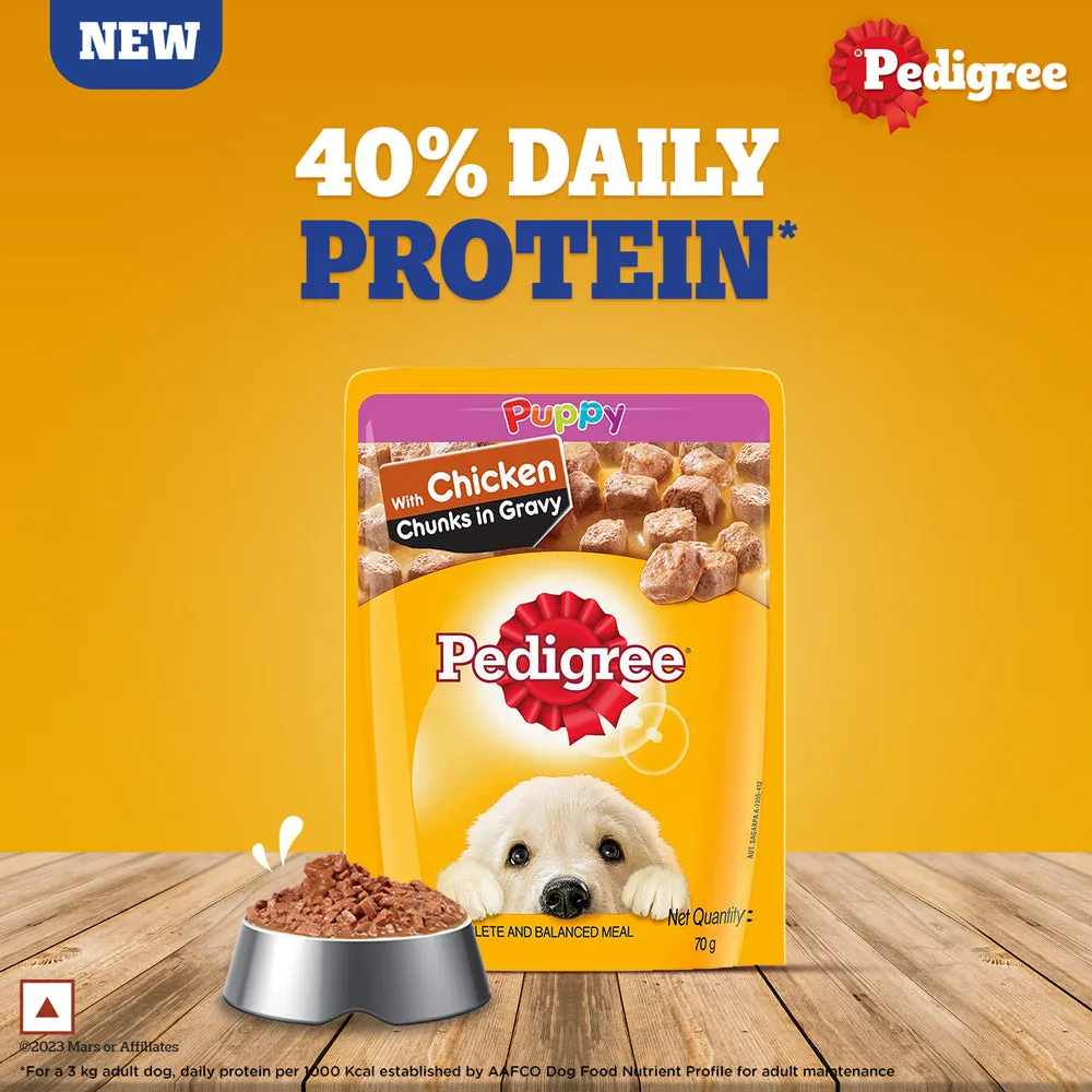 Pedigree Chicken & Liver Chunks in Gravy Puppy Wet Dog Food