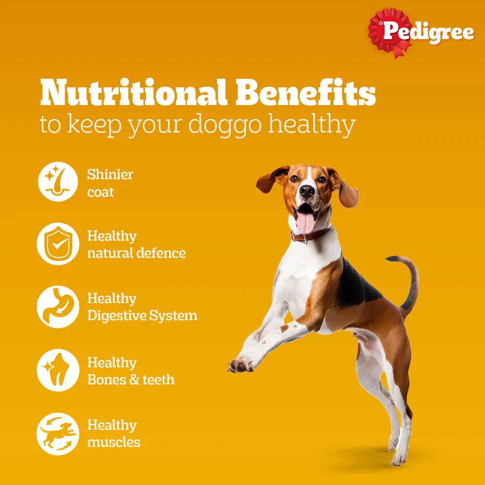 Pedigree Chicken and Milk and Chicken Chunks in Gravy Puppy Dry and Wet Food Combo
