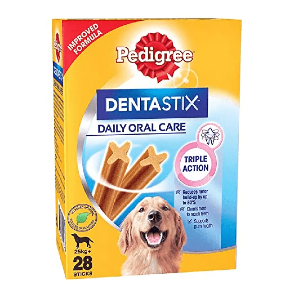 Pedigree Dentastix Oral Care for Adult (Large Breed of 25 kg ) Dog Treats (Buy 1 Get 1) (Limited Shelf Life)
