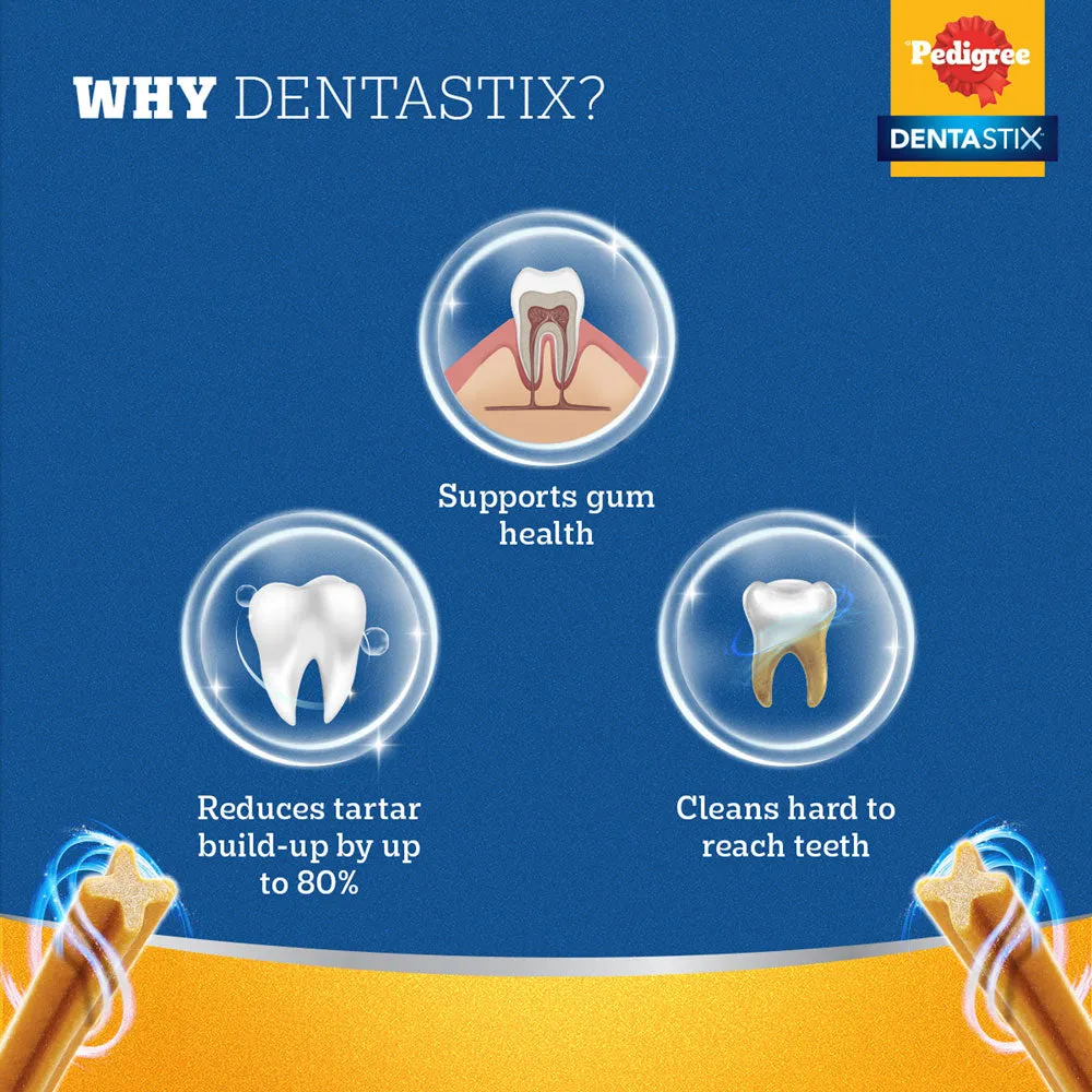 Pedigree Dentastix Oral Care for Adult (Large Breed of 25 kg ) Dog Treats (Buy 1 Get 1) (Limited Shelf Life)