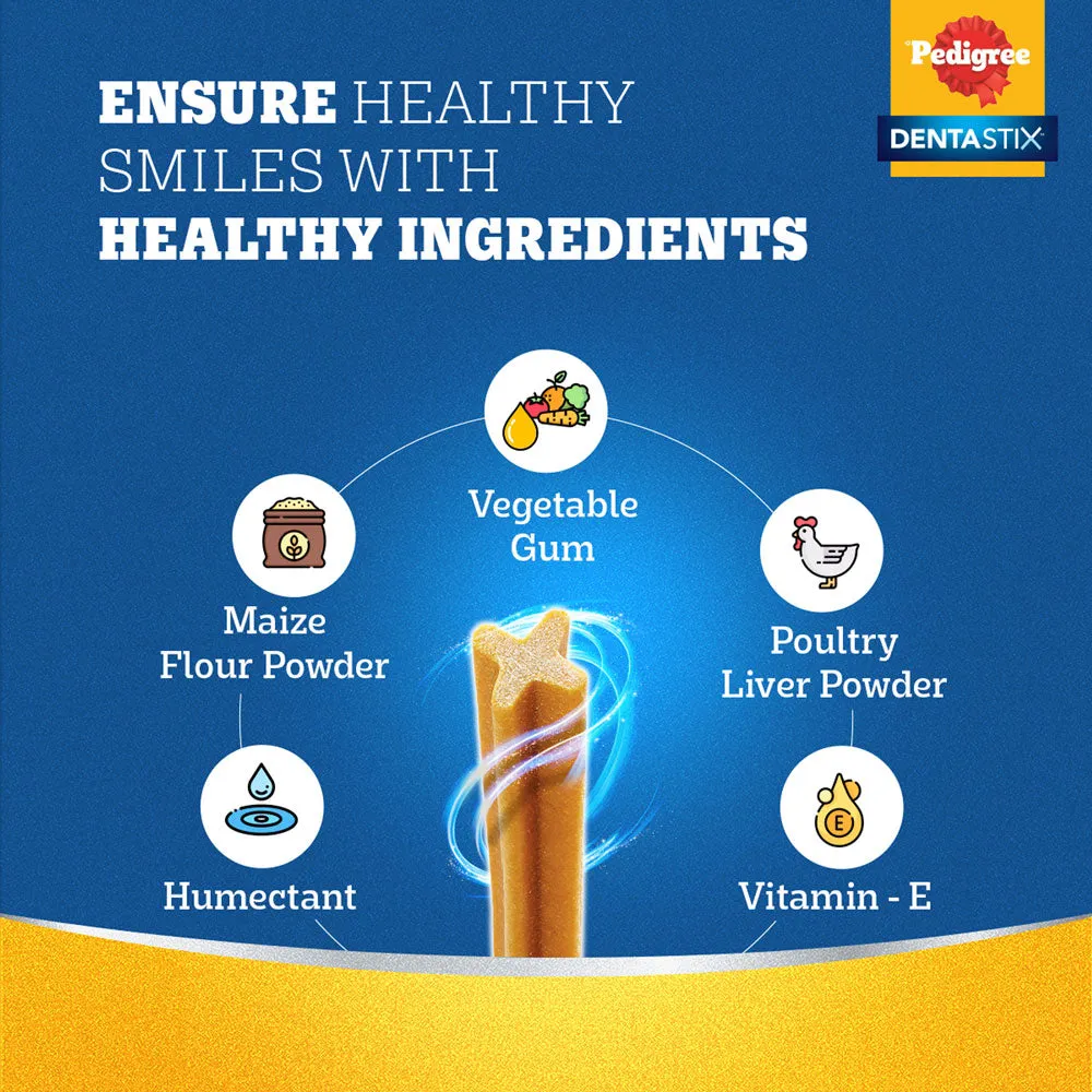 Pedigree Dentastix Oral Care for Adult (Large Breed of 25 kg ) Dog Treats (Buy 1 Get 1) (Limited Shelf Life)