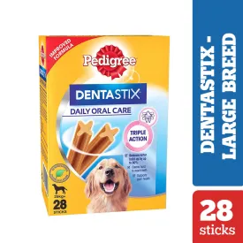 Pedigree Dentastix Oral Care for Adult (Large Breed of 25 kg ) Dog Treats (Limited Shelf Life)