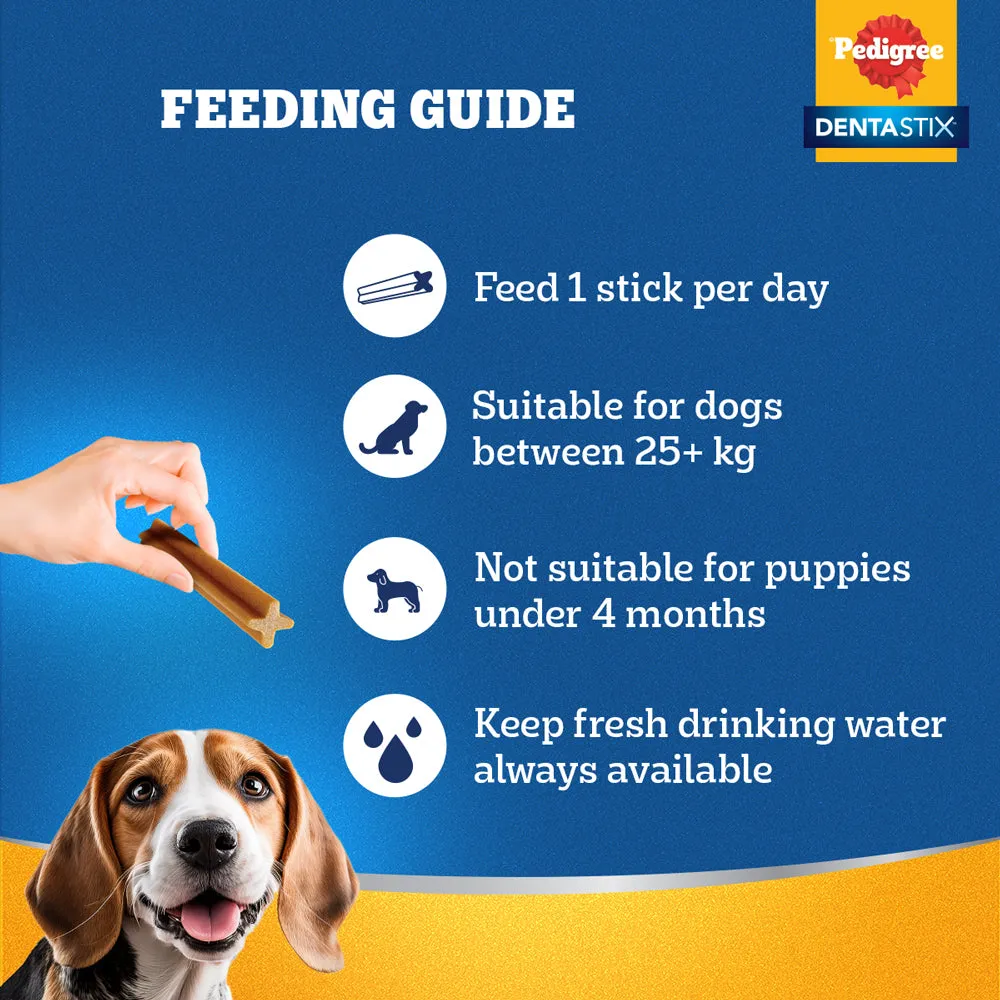 Pedigree Dentastix Oral Care for Adult (Small Breed of 5 to 10 kg) and Roasted Lamb Tasty Jerky Dog Treats Combo