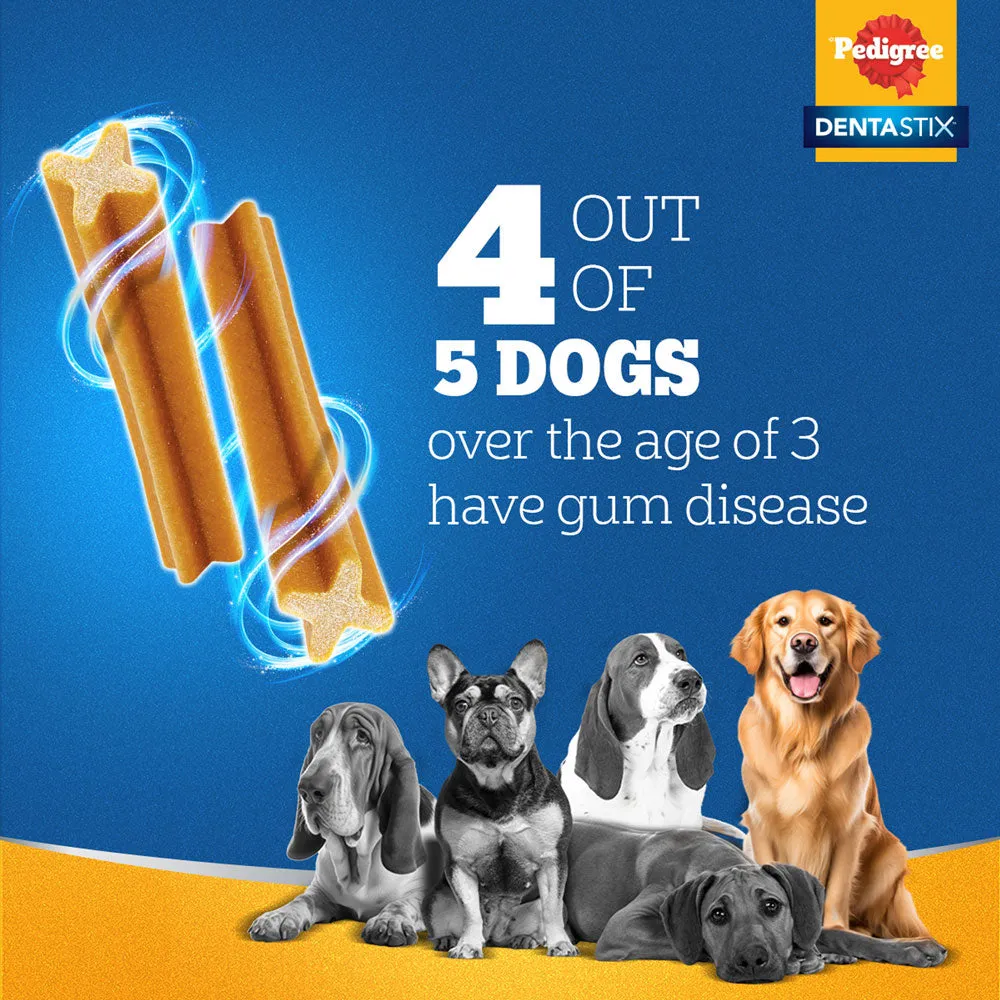 Pedigree Dentastix Oral Care for Adult (Small Breed of 5 to 10 kg) and Roasted Lamb Tasty Jerky Dog Treats Combo