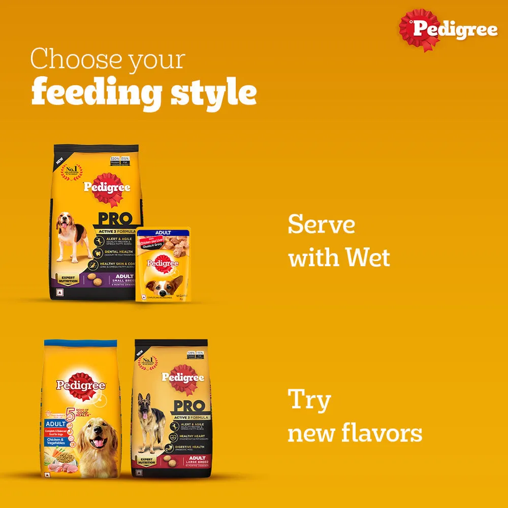 Pedigree PRO Expert Nutrition Adult Dry Dog Food for Small Breed (Buy 1 Get 1) (Limited Shelf Life)
