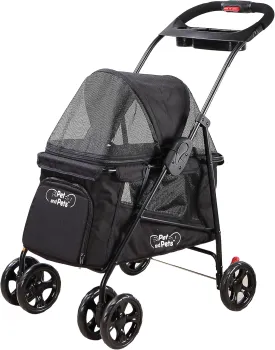 PETIQUE Simplicity Pet Stroller, Black