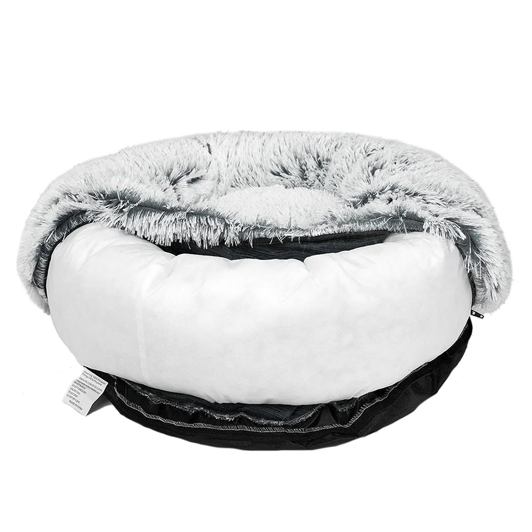 Replaceable Cover for Dog Calming Bed Mat Soft Plush Kennel - Charcoal XXL