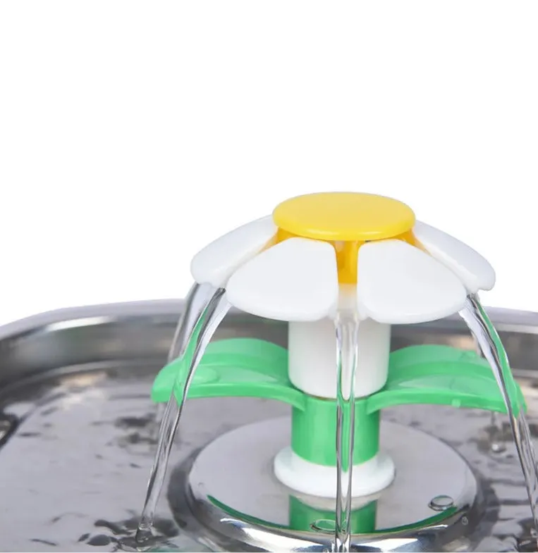Reptronic Square Pet fountain- White with stainless steel top