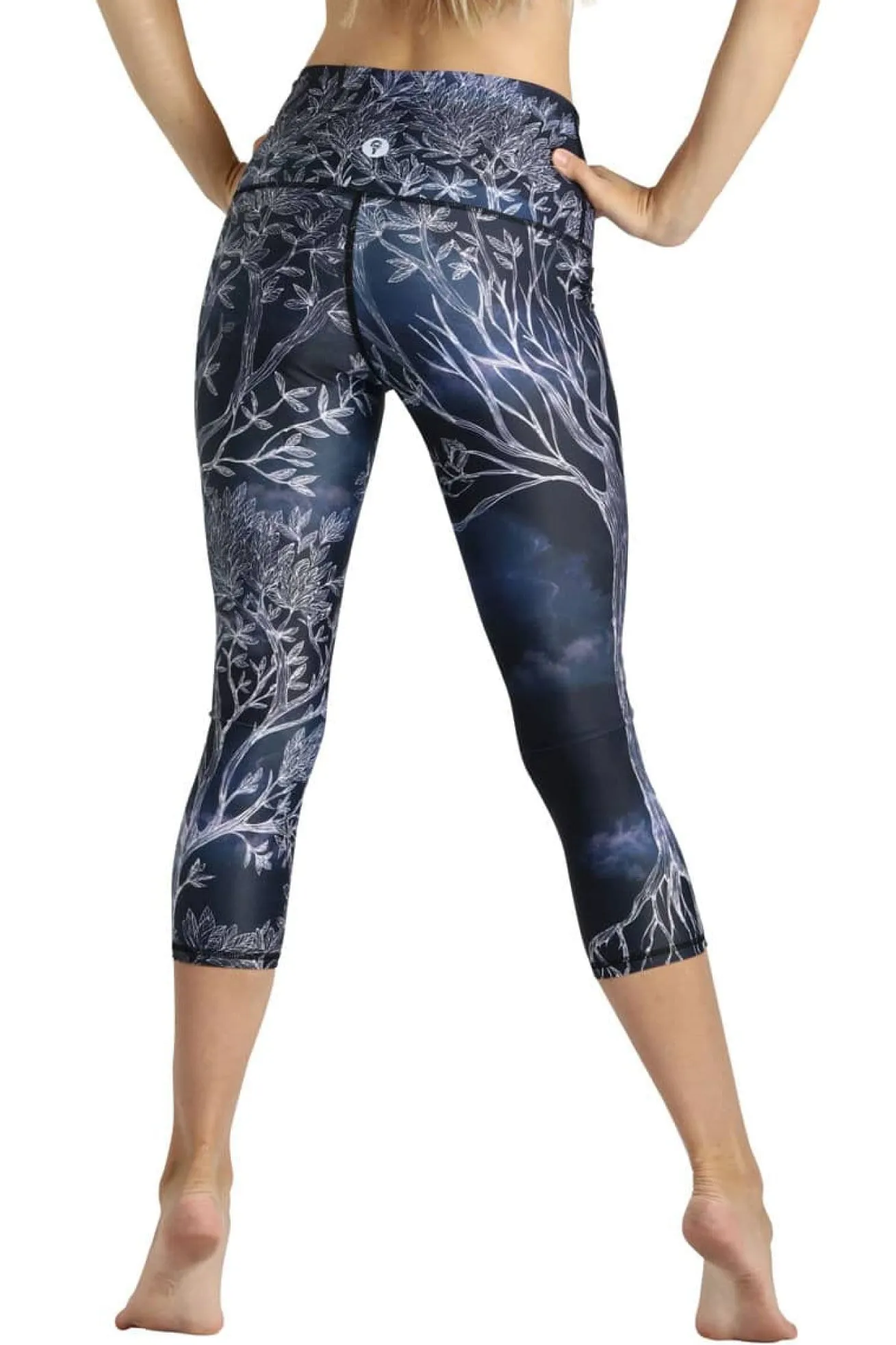 Root to Rise Printed Yoga Crops