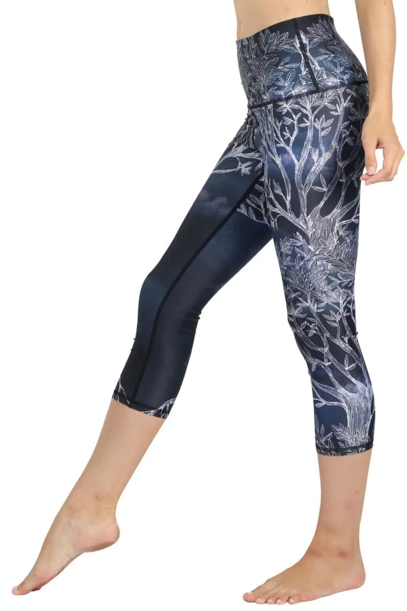 Root to Rise Printed Yoga Crops
