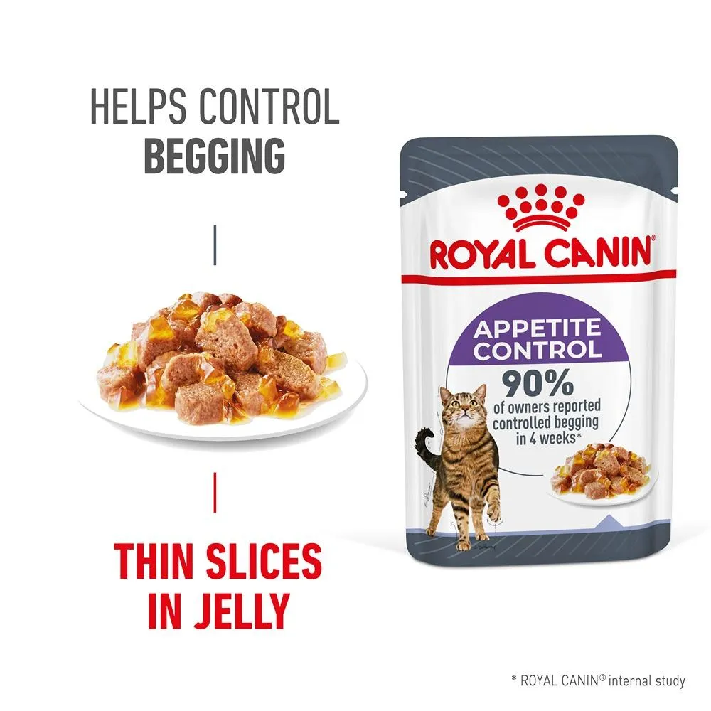 Royal Canin Appetite Control Jelly Adult Wet Cat Food Pouches