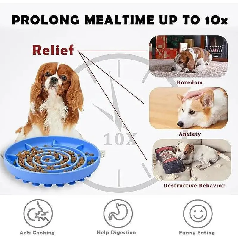 Silicone Slow Feeder Pet Puzzle Bowl
