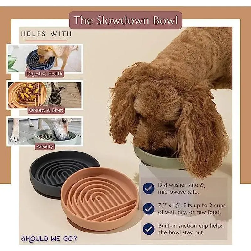 Silicone Slow Feeder Pet Puzzle Bowl