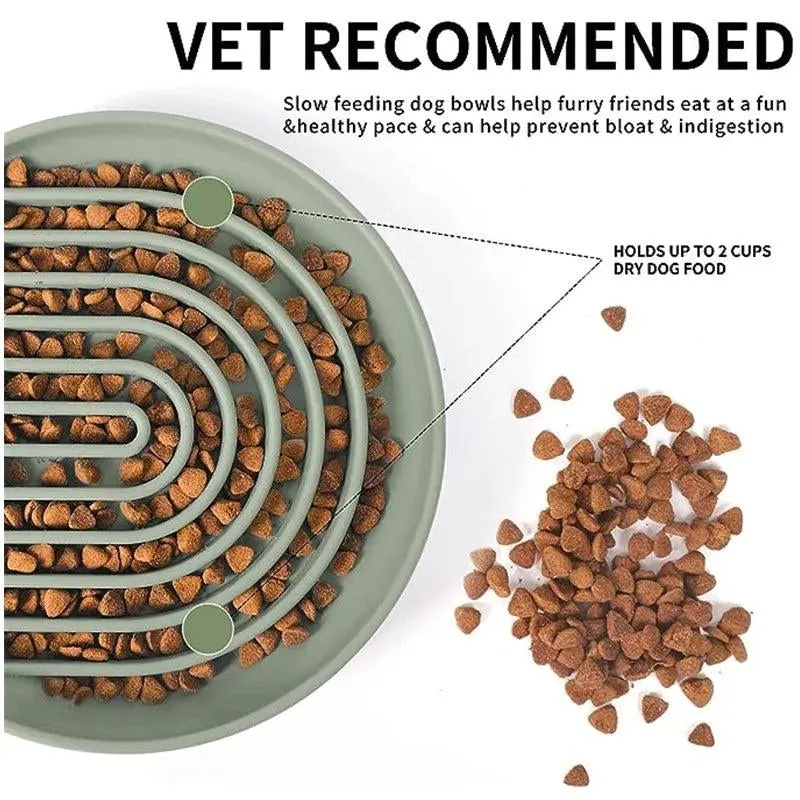 Silicone Slow Feeder Pet Puzzle Bowl