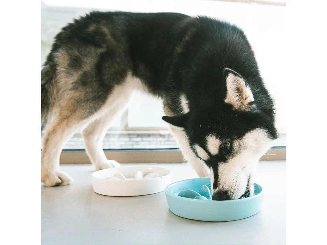 Slow Down Feeding Bowl Stone Speckle 580Ml