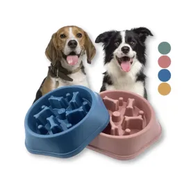 Slow Feeder Dog Bone Design Pet Bowl