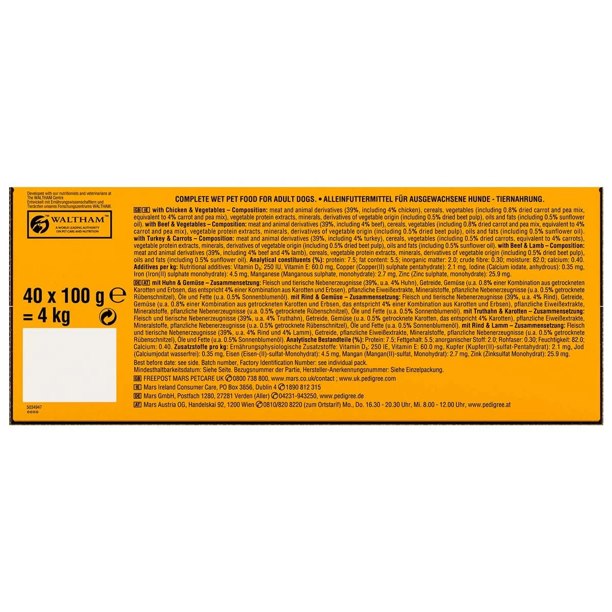 Variety Pouch in Gravy, 40 X 100G